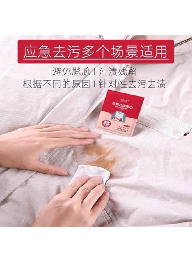 Concentrated wet cleaning wipes for clothes – 20 wipes, 2 packs | Removes stains easily and quickly, ideal for travel, home, and office - Image 3